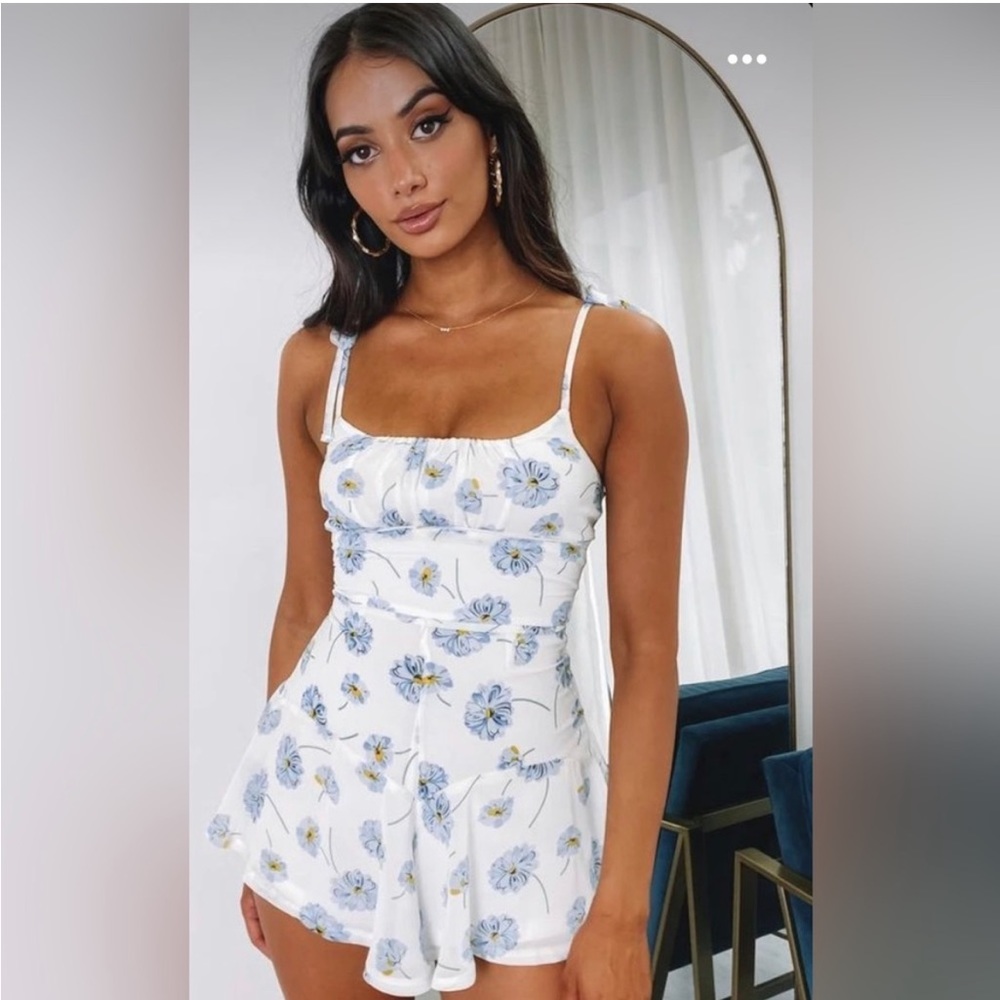 Beginning Boutique Floral Romper